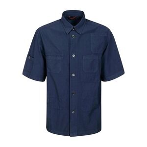 BARENA VENEZIA NODOLA TANDON SHIRT NAVY SIZE IT 48 US M / RETAIL 399$